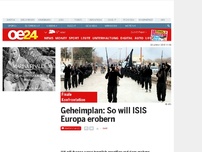 Bild zum Artikel: Geheimplan: So will ISIS Europa erobern