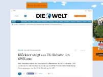 Bild zum Artikel: CDU-Spitzenkandidatin : Klöckner steigt aus TV-Debatte des SWR aus