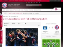 Bild zum Artikel: Auftaktsieg:2:1! Lewandowski lässt FCB in Hamburg jubeln