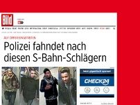 Bild zum Artikel: Prügel-Attacke in Dachau - Polizei fahndet nach diesen S-Bahn-Schlägern