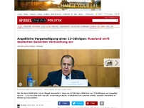Bild zum Artikel: Angebliche Vergewaltigung einer 13-Jährigen: Russland wirft deutschen Behörden Vertuschung vor