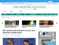 Bild zum Artikel: Die meisten Deutschen trauen den Parteien nicht mehr
