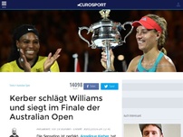 Bild zum Artikel: Kerber schlägt Williams im Finale der Australian Open