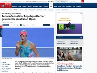 Bild zum Artikel: Drei-Satz-Sieg gegen Williams - Tennis-Sensation! Angelique Kerber gewinnt die Australian Open