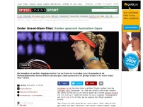 Bild zum Artikel: Erster Grand-Slam-Titel: Kerber gewinnt Australian Open gegen Serena Williams