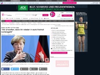 Bild zum Artikel: Merkel zur Flüchtlingskrise: 'Wir erwarten,  dass ihr wieder in eure Heimat zurückgeht'