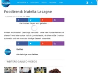 Bild zum Artikel: Foodtrend aus New York: Nutella Lasagne