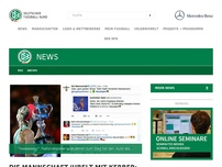 Bild zum Artikel: Die Mannschaft jubelt mit Kerber: 'Ganz, ganz großes Tennis'