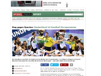 Bild zum Artikel: Sieg gegen Spanien: Deutschland ist Handball-Europameister