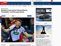Bild zum Artikel: Sensation perfekt - Spanien chancenlos! Deutschlands Handballer sind Europameister