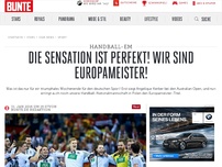 Bild zum Artikel: Die Sensation ist perfekt! Wir sind Europameister!