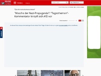 Bild zum Artikel: 'Zutiefst menschenverachtend' - 'Masche der Nazi-Propaganda': 'Tagesthemen'-Kommentator knüpft sich AfD vor