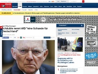 Bild zum Artikel: Nach Petry-Aussagen - Schäuble nennt AfD 'eine Schande für Deutschland'