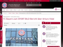 Bild zum Artikel: Stellungnahme:FC Bayern zum SPORT BILD-Bericht über Arturo Vidal
