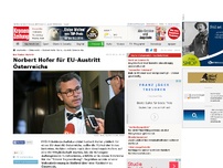 Bild zum Artikel: Norbert Hofer für EU-Austritt Österreichs