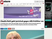 Bild zum Artikel: Wegen Vergewaltigungs-Aussage: Claudia Roth geht juristisch gegen AfD-Politiker vor