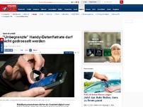 Bild zum Artikel: Gericht urteilt - Handy-Datenflatrate darf nicht gedrosselt werden