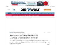 Bild zum Artikel: Landtagswahlen im März: Am Super-Wahltag fürchtet die SPD den Durchmarsch der AfD
