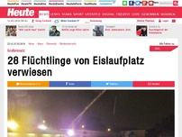 Bild zum Artikel: Großeinsatz: 28 Flüchtlinge von Eislaufplatz verwiesen