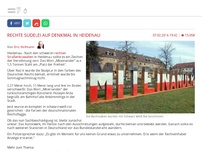 Bild zum Artikel: Rechte Sudelei auf Denkmal in Heidenau