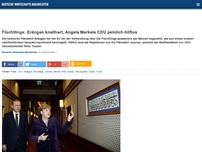 Bild zum Artikel: Flüchtlinge: Erdogan knallhart, Angela Merkels CDU peinlich-hilflos