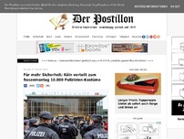 Bild zum Artikel: Für mehr Sicherheit: Köln verteilt zum Rosenmontag 10.000 Polizisten-Kostüme