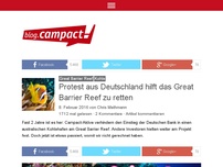Bild zum Artikel: Protest aus Deutschland hilft das Great Barrier Reef zu retten