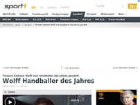 Bild zum Artikel: Wolff Handballer des Jahres