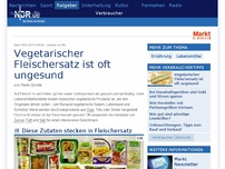 Bild zum Artikel: Vegetarischer Fleischersatz ist oft ungesund