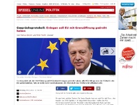 Bild zum Artikel: Gesprächsprotokoll: Erdogan soll EU mit Grenzöffnung gedroht haben