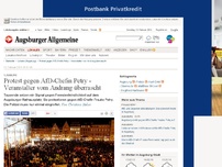Bild zum Artikel: Augsburg: Protest gegen AfD-Chefin Petry - Veranstalter vom Andrang überrascht