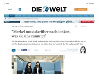 Bild zum Artikel: Flüchtlingskrise: 'Merkel muss darüber nachdenken, was sie uns zumutet'