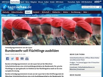 Bild zum Artikel: Von der Leyen: Bundeswehr soll Flüchtlinge ausbilden
