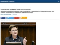 Bild zum Artikel: Polen verlangt von Merkel Wende bei Flüchtlingen