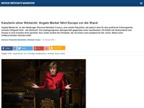 Bild zum Artikel: Kanzlerin ohne Weitsicht: Angela Merkel fährt Europa vor die Wand