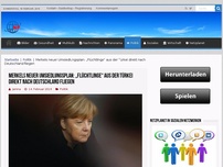 Bild zum Artikel: Merkels neuer Umsiedlungsplan: „Flüchtlinge“ aus der Türkei direkt nach Deutschland fliegen