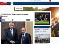 Bild zum Artikel: Aus Protest gegen Putin-Besuch - US-Senatoren boykottieren Dinner bei Seehofer