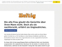 Bild zum Artikel: Die alte Frau glaubt die Gerüchte über ihren Mann nicht. Doch als sie nachforscht, erfährt sie...