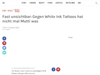 Bild zum Artikel: Fast unsichtbar: Gegen White Ink Tattoos hat nicht mal Mutti was