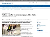 Bild zum Artikel: Gießener Parteien plakatieren gegen die AfD