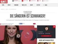 Bild zum Artikel: Die Sängerin ist schwanger!