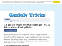 Bild zum Artikel: 14 geniale Tricks mit Duschstangen. Nr. 10 hätte ich als Kind geliebt.