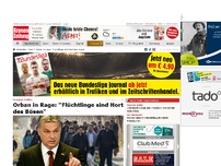 Bild zum Artikel: Orban in Rage: 'Flüchtlinge sind Hort des Bösen'
