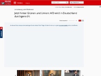 Bild zum Artikel: Umschwung beim Wahltrend - Jetzt hinter Grünen und Linken: AfD wird in Deutschland durchgereicht