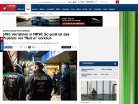 Bild zum Artikel: Erschreckende Polizeistatistik - 3863 Verfahren in NRW: So groß ist das Problem mit 'Nafris' wirklich