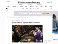 Bild zum Artikel: Renato Bialetti in Espresso-Kanne beerdigt