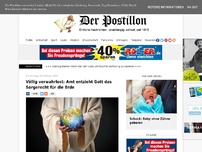 Bild zum Artikel: Völlig verwahrlost: Amt entzieht Gott Sorgerecht für die Erde