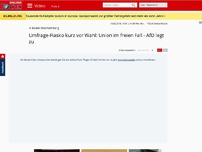 Bild zum Artikel: In Baden-Württemberg - Umfrage-Fiasko kurz vor Wahl: Union im freien Fall - AfD legt zu