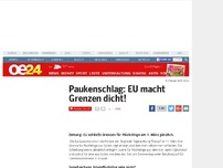 Bild zum Artikel: Paukenschlag: EU macht Grenzen dicht!