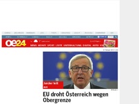 Bild zum Artikel: EU droht Österreich wegen Obergrenze